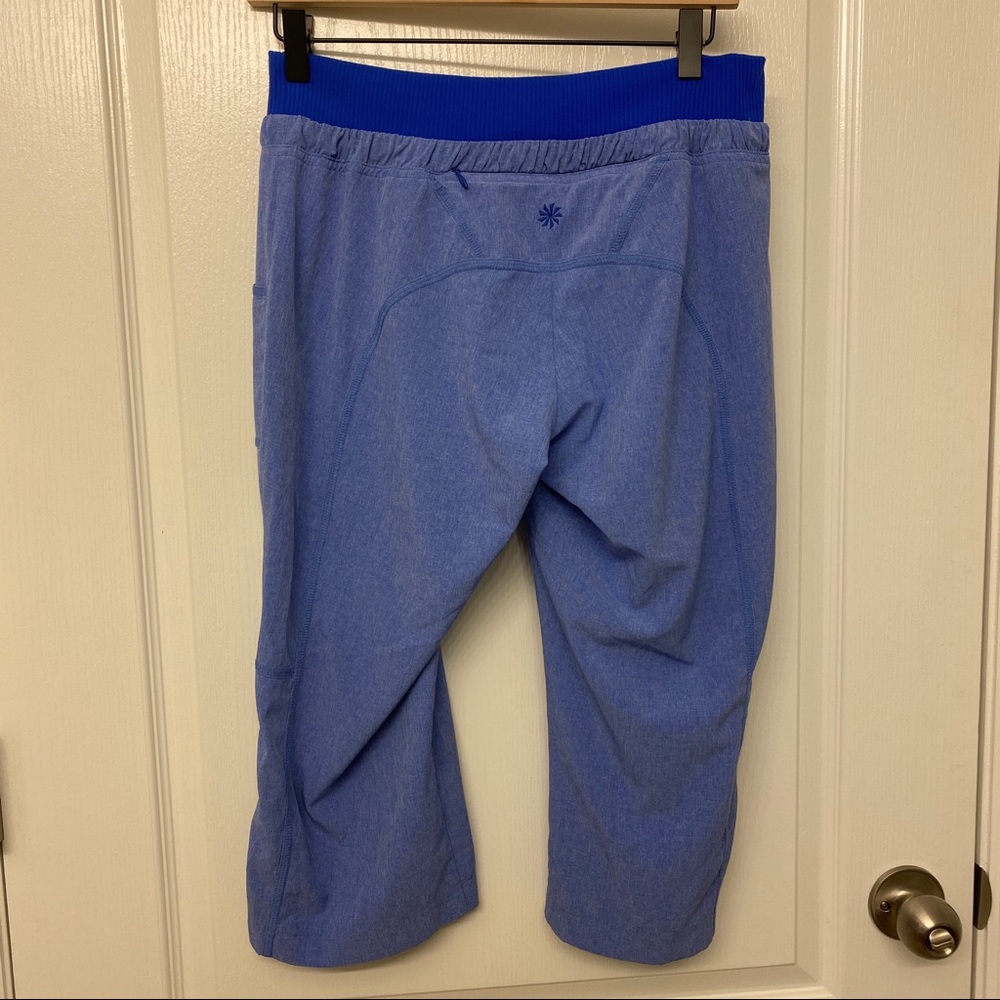 Athleta Drawstring Blue Capris - Picture 5 of 7
